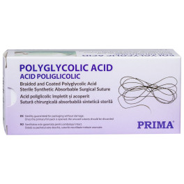 Sutura acid poliglicolic 75cm, resorbabila, ac cu varf taietor 1/2, 30mm, USP 0, 12 bucati/ cutie Sutura acid poliglicolic 75cm, resorbabila, ac cu varf taietor 1/2, 30mm, USP 0, 12 bucati/ cutie