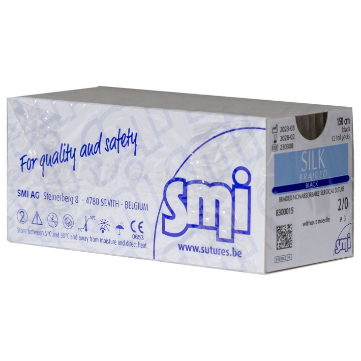 Sutura matase fara ac USP 2/0 150cm 12 buc/cutie