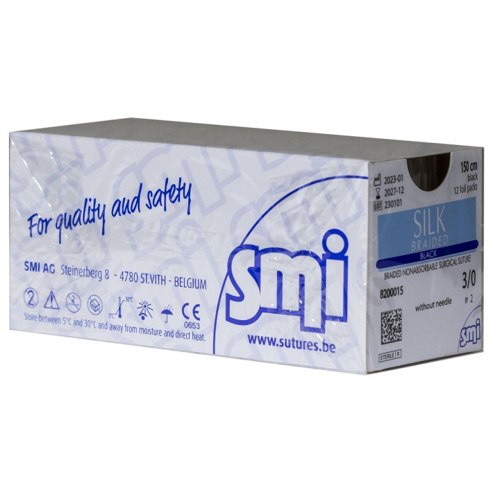 Sutura matase fara ac USP 3/0 150cm 12 buc/cutie