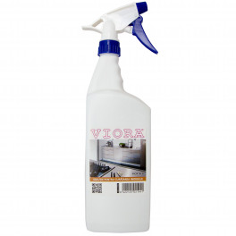 Solutie curatare Viora, suprafete din inox sau cromate, cu pulverizator - 1 litru