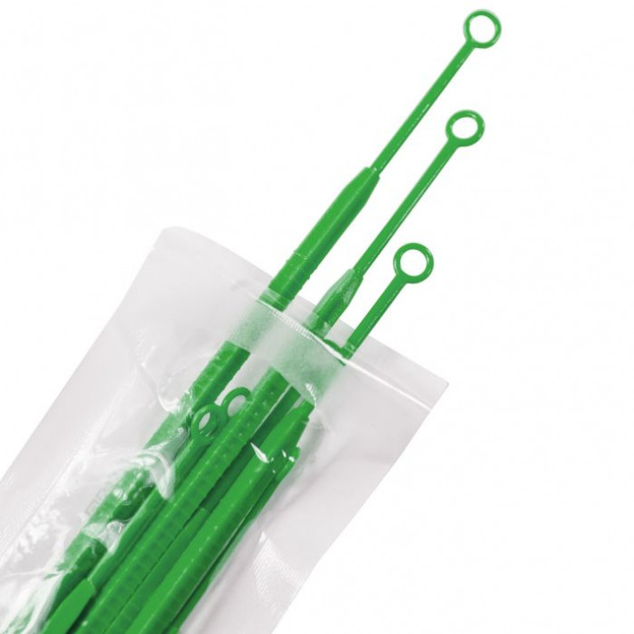 Anse sterile pentru inoculare 1 microlitru, verzi - 10 bucati