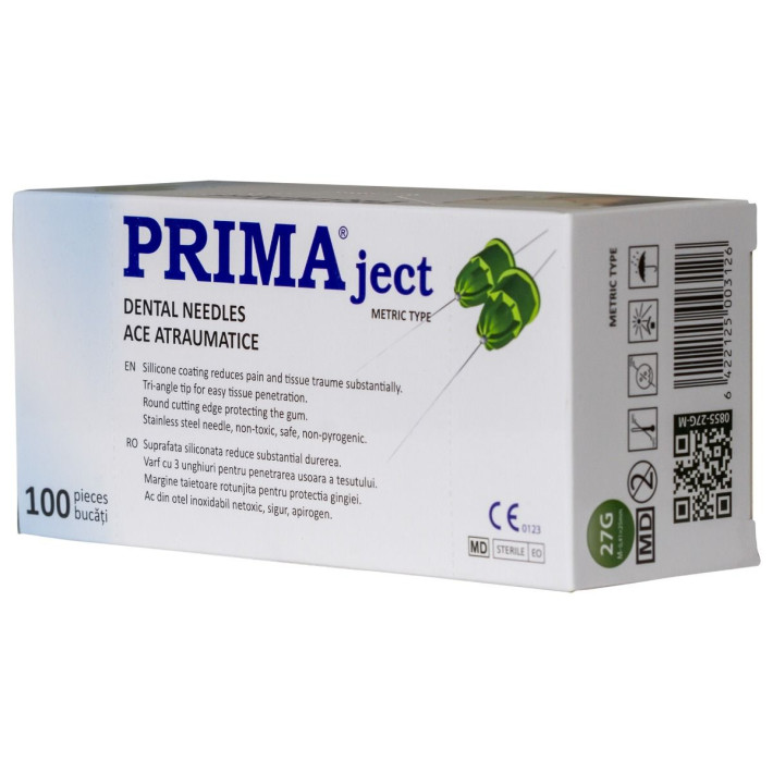 Ace atraumatice 27G, M-0.41x25mm, filet metric - 100 bucati