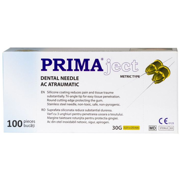 Ace atraumatice 30G, L-0.31x25mm, filet metric - 100 bucati