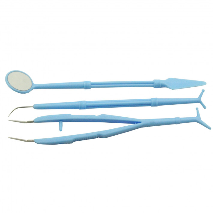 Trusa consultatie stomatologie, sterila, 3 componente de unica folosinta - Kit 1