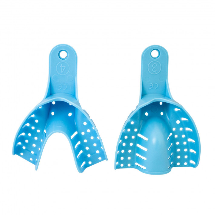 Linguri plastic pentru material de impresie, pereche superior & inferior, S/M/L Linguri plastic pentru material de impresie, pereche superior & inferior, S/M/L