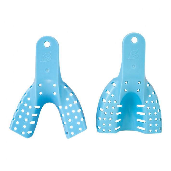 Linguri plastic pentru material de impresie, pereche superior & inferior, S/M/L Linguri plastic pentru material de impresie, pereche superior & inferior, S/M/L