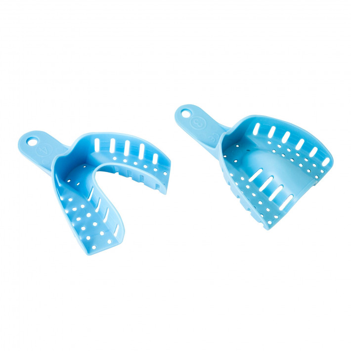 Linguri plastic pentru material de impresie, pereche superior & inferior, S/M/L Linguri plastic pentru material de impresie, pereche superior & inferior, S/M/L