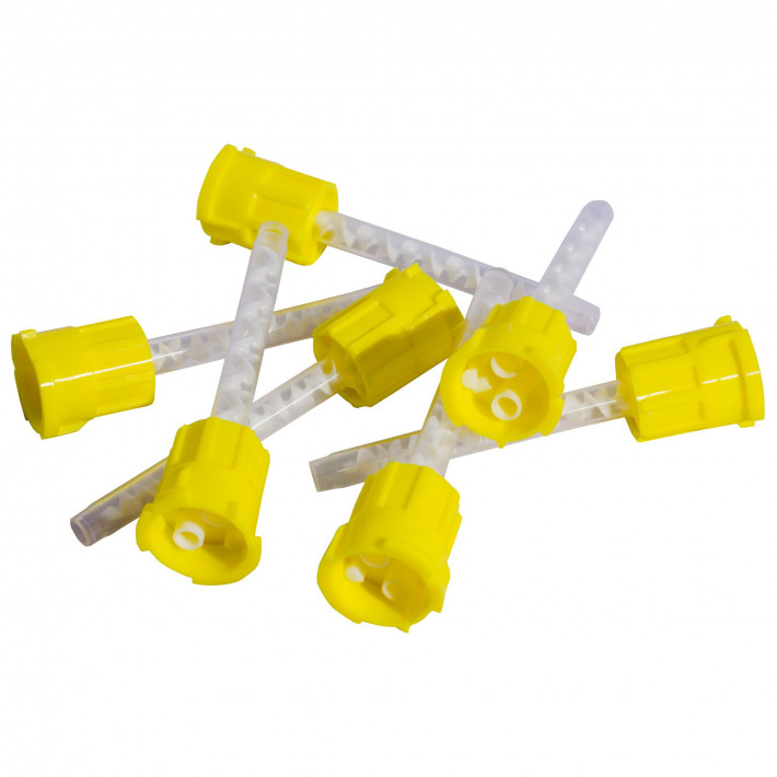 Varfuri de mixare galbene - 50 bucati