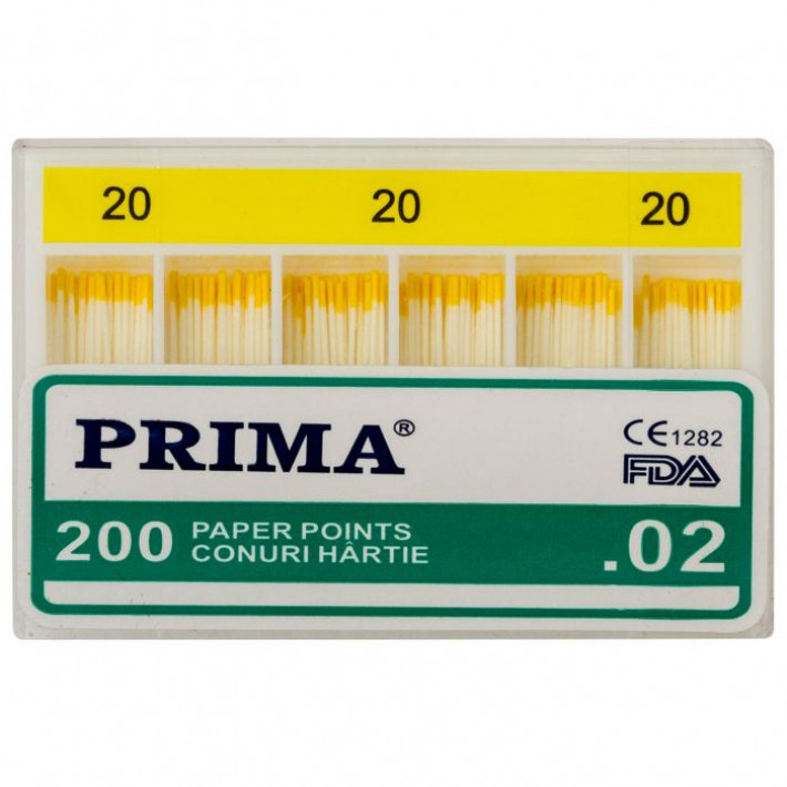 Conuri hartie PRIMA asortate 200 buc