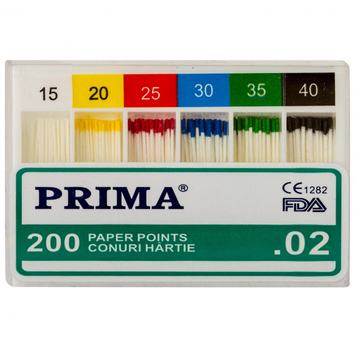 Conuri hartie PRIMA asortate 200 buc