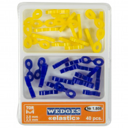 Pene interdentare elastice, din silicon, asortate - 40 bucati