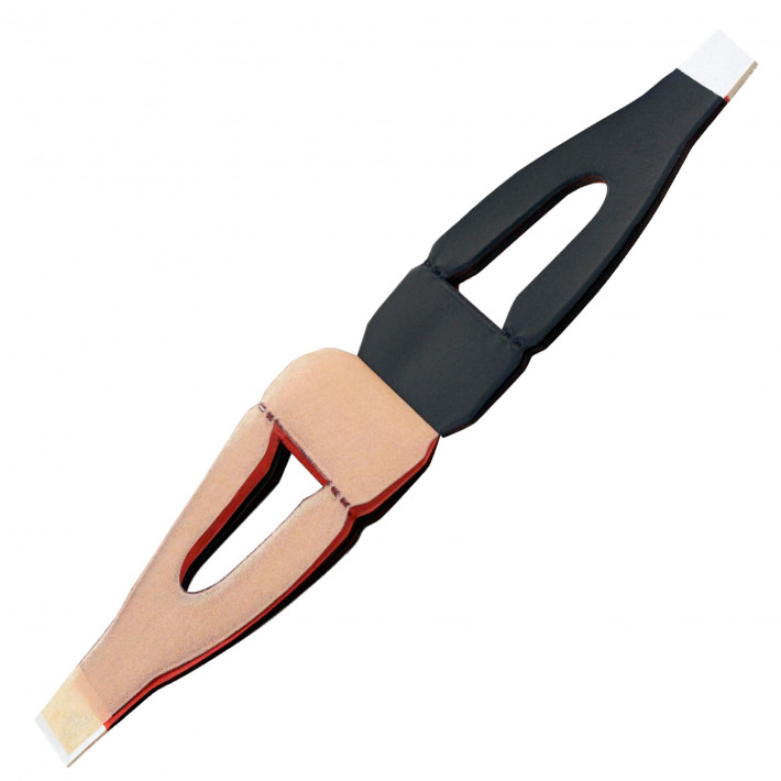 Hartie de articulatie potcoava, 100 de microni rosu-albastru, 6 seturi x 12 foi