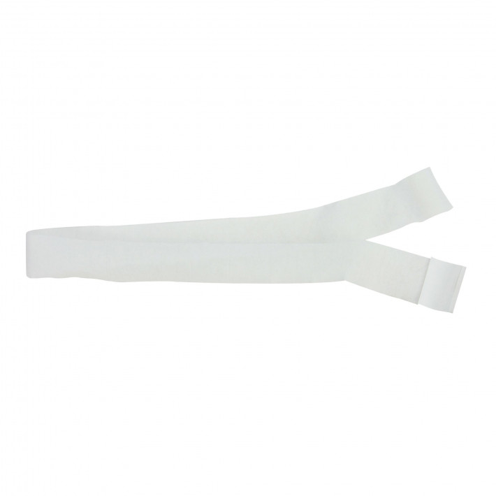 Legatura bavete hartie 7x9x43 cm, albe - 200 bucati