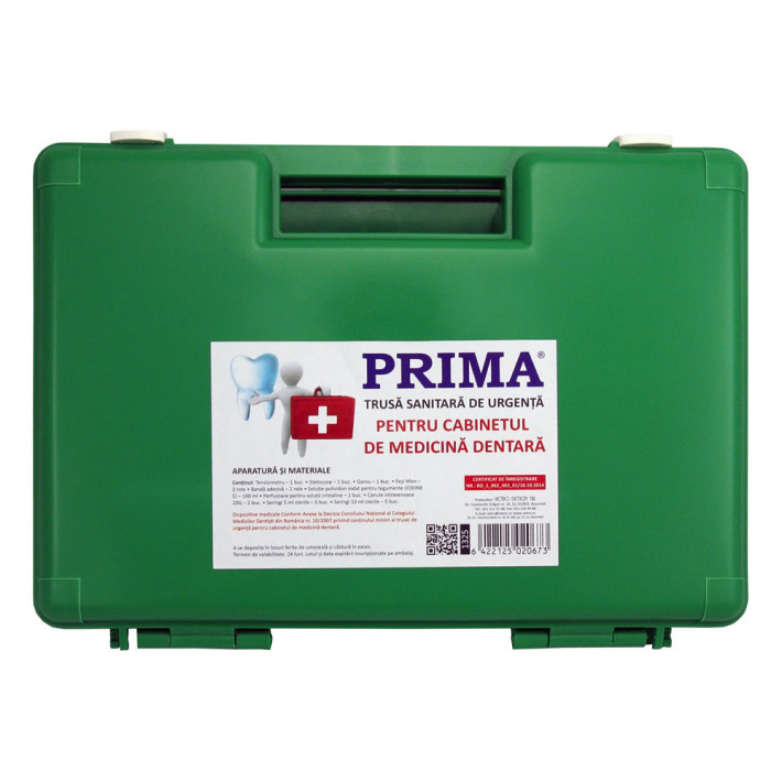 Trusa de urgenta pentru Medicina Dentara, detasabila, avizata MS