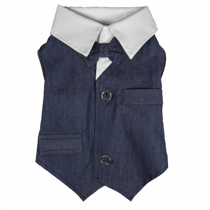 Camasa cu papion PRIMA pentru caini si pisici, 22x36cm - 1 bucata