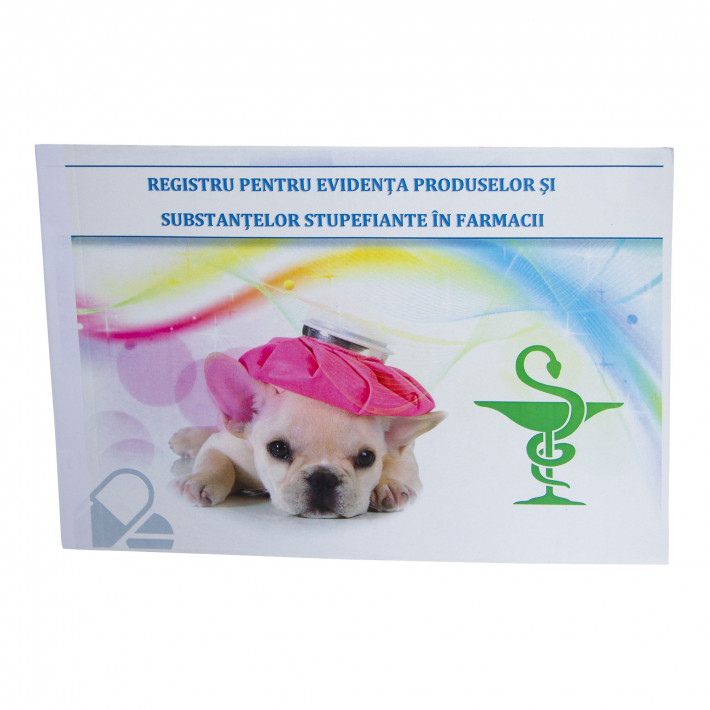 Registru pentru evidenta substantelor toxice si stupefiante in farmacii veterinare, A4, 100 file