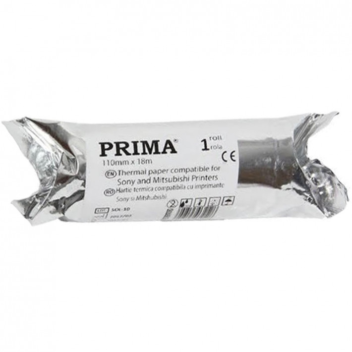 Hartie termica high density glossy, compatibila video printere SONY si MITSUBISHI, 110mm x 18m, UPP-110HG (1 rola)