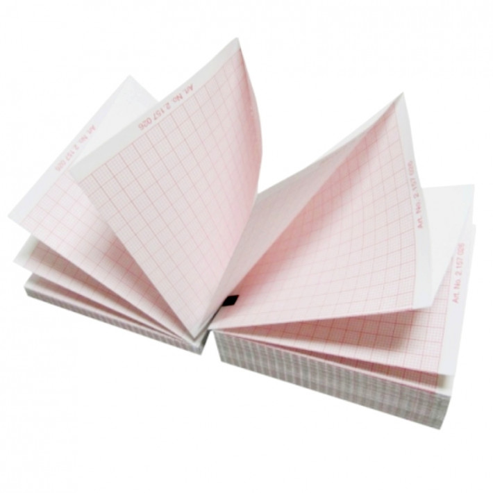 Hartie EKG (ECG) pentru GE/Hellige Mac 400 80 x 90mm x 280 coli (1 TOP)