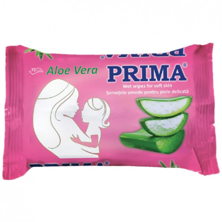 Servetele umede cu aloe vera - 72 bucati/set