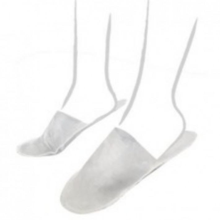 Papuci integral PRIMA, PPSB, inchisi la degete, alb - 50 perechi