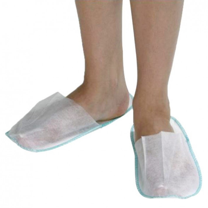 Papuci integral PRIMA, PPSB, inchisi la degete, alb - 50 perechi