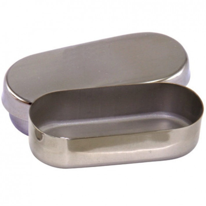 Cutie inox pentru freze si ace nr. 2,9x4x2 cm, cu capac