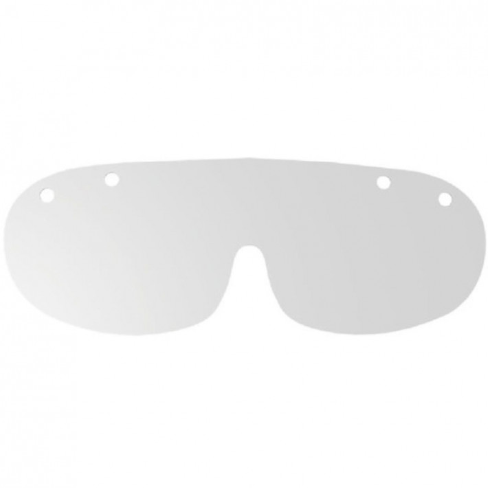 Folie transparenta pentru ecran protectie ochi, 22x68cm,unica folosinta, plastic, anti-ceata - 10 bucati