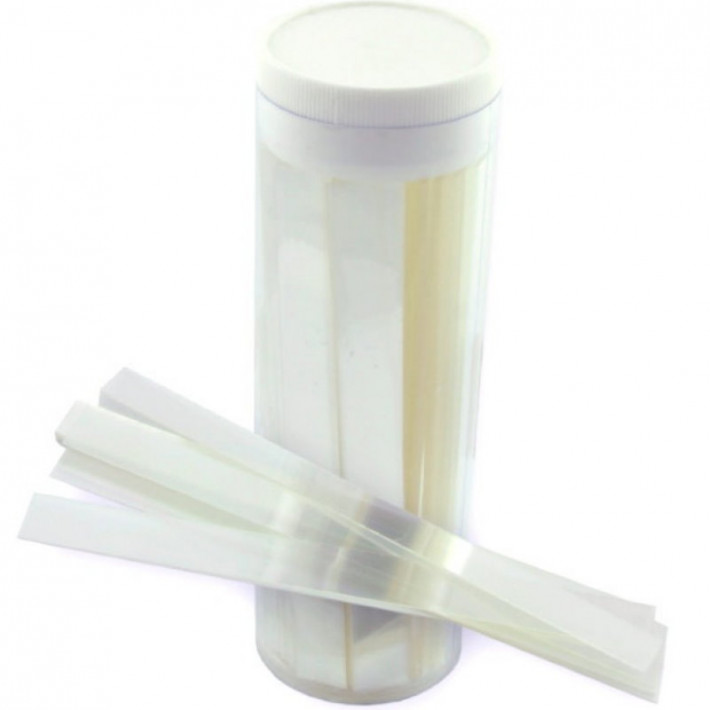 Benzi plastic (mylar) pentru realizarea matricilor, 1x10cm, transparente  - 100 bucati