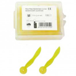Pene Poly Interdentare cu inel galbene - M - 100 bucati