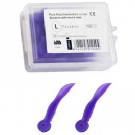 Pene Poly Interdentare cu inel purpurii - L  - 100 bucati