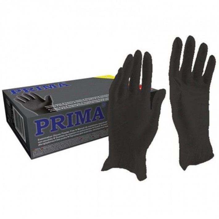 Manusi examinare nitril negre PRIMA  - 100 bucati