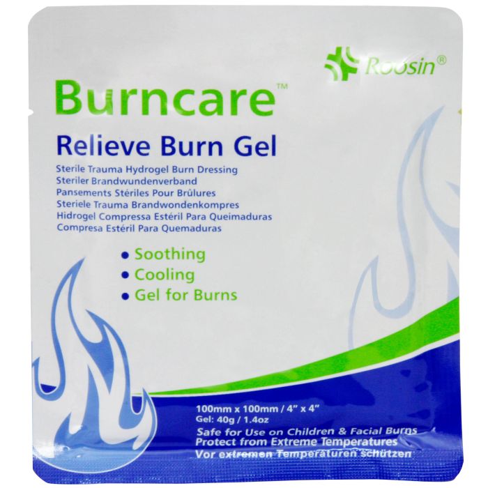 Compresa sterila cu gel calmant pentru arsuri, 40g, 10x10cm