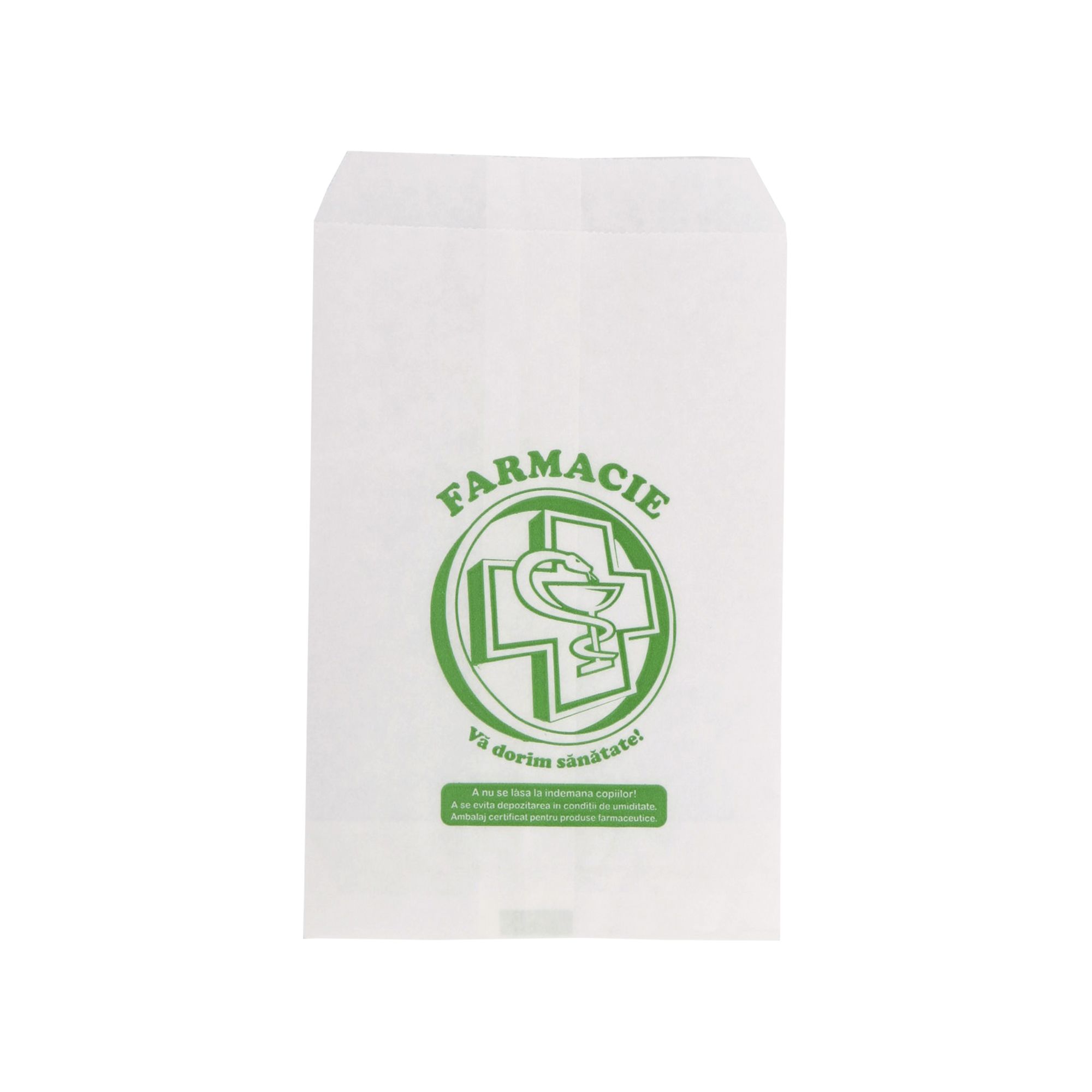 Pungi hartie farmacie 100 buc M 13 x 21 cm