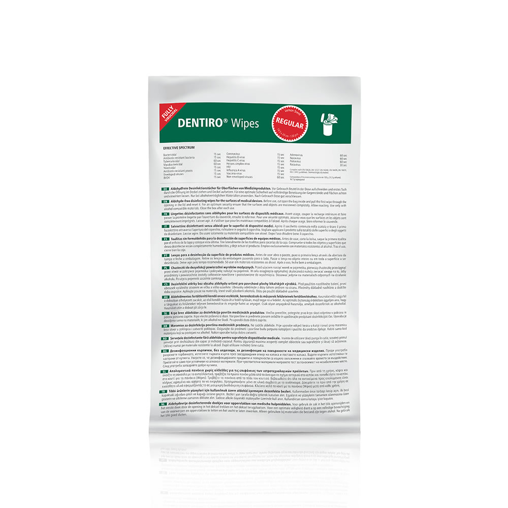 Servetele  dezinfectante DENTIRO Wipes