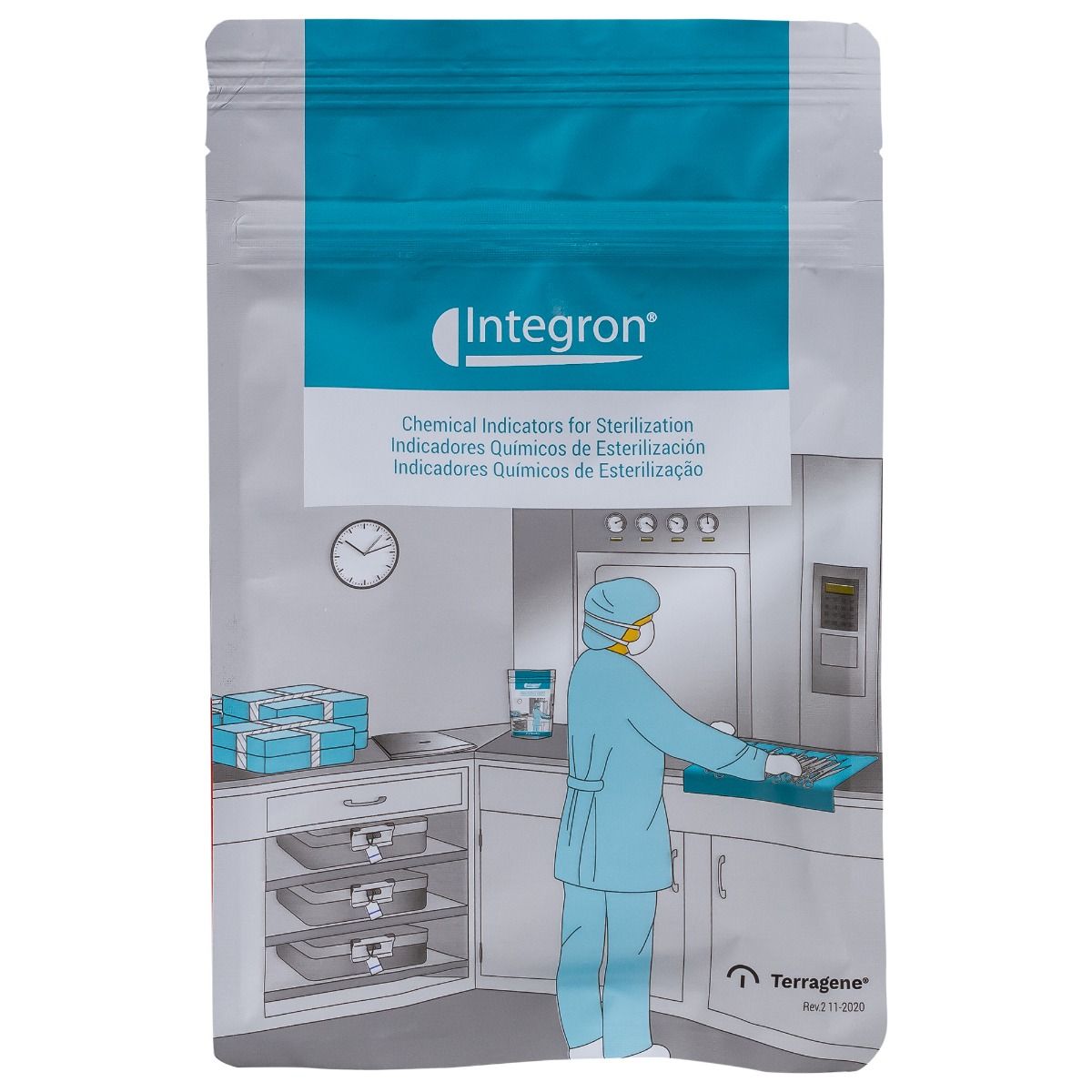 Integrator chimic clasa 5 pentru sterilizare autoclav cu abur, strip fara adeziv, 134°C / 121°C, 200 buc/cutie