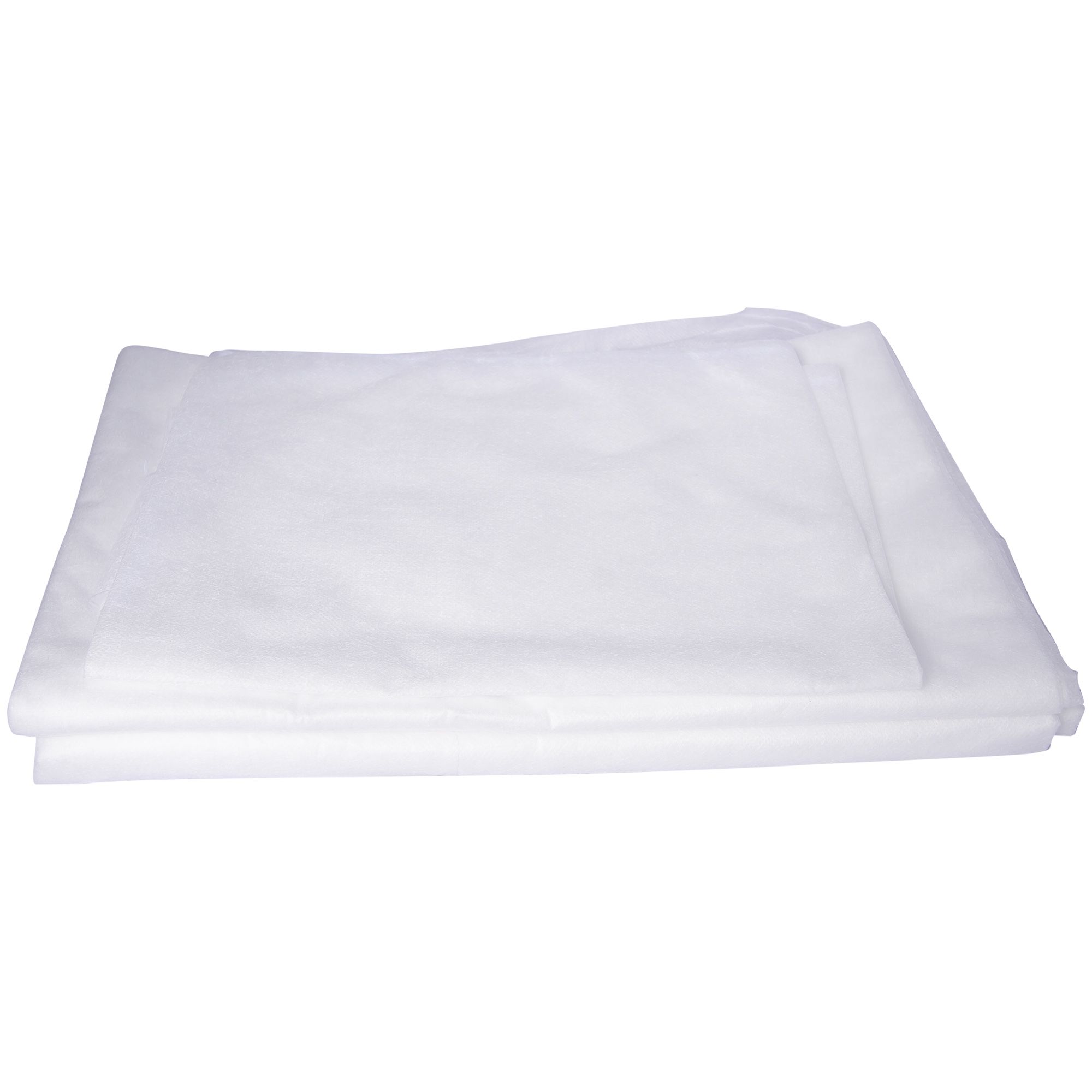 Lenjerie pat unica folosinta, PRIMA, 200x160 cm, alba, set, netesut, 23 g/mp, pentru spitale, spa, salon