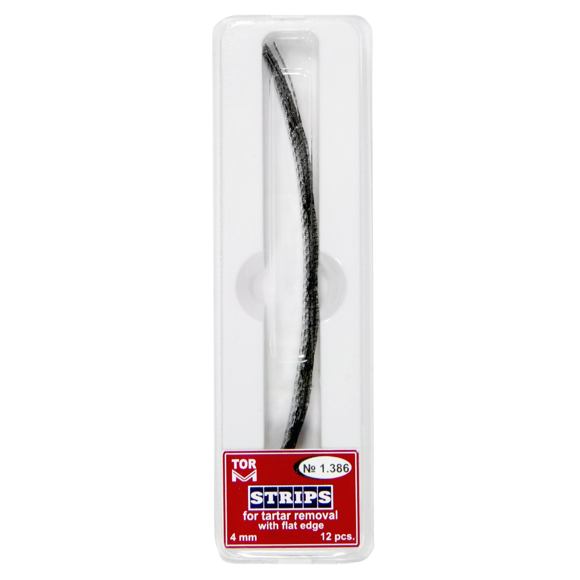 Stripuri pentru indepartarea tartrului, inox, 4x100mm, 12buc