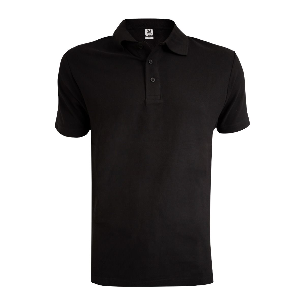 Tricou polo unisex, bumbac, negru