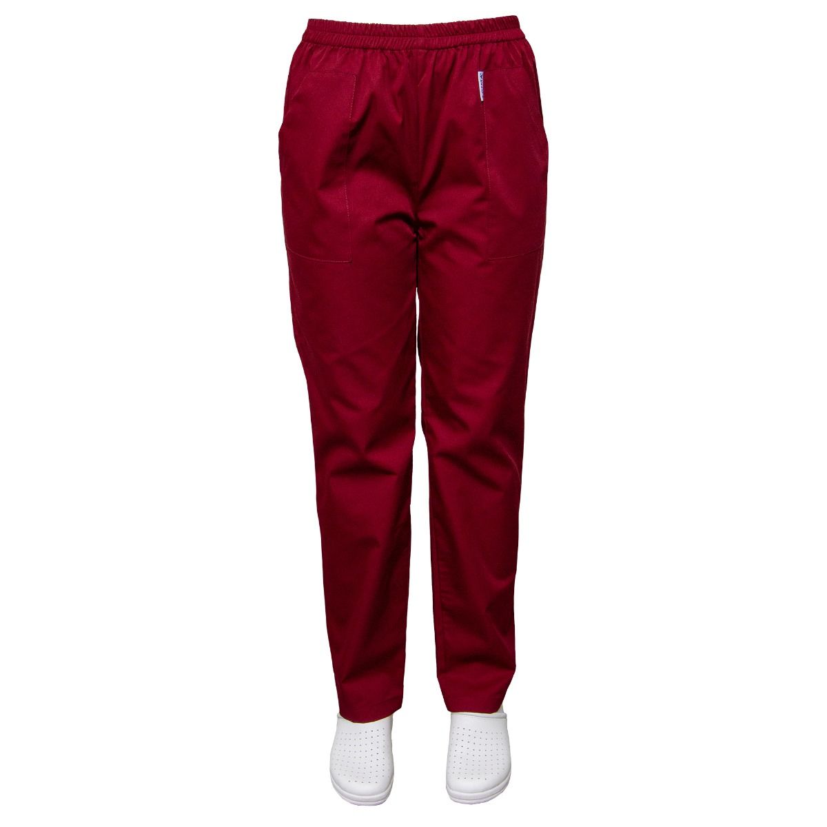 Pantaloni medicali unisex SAVA Clasic, 125 g/m2, grena, XS