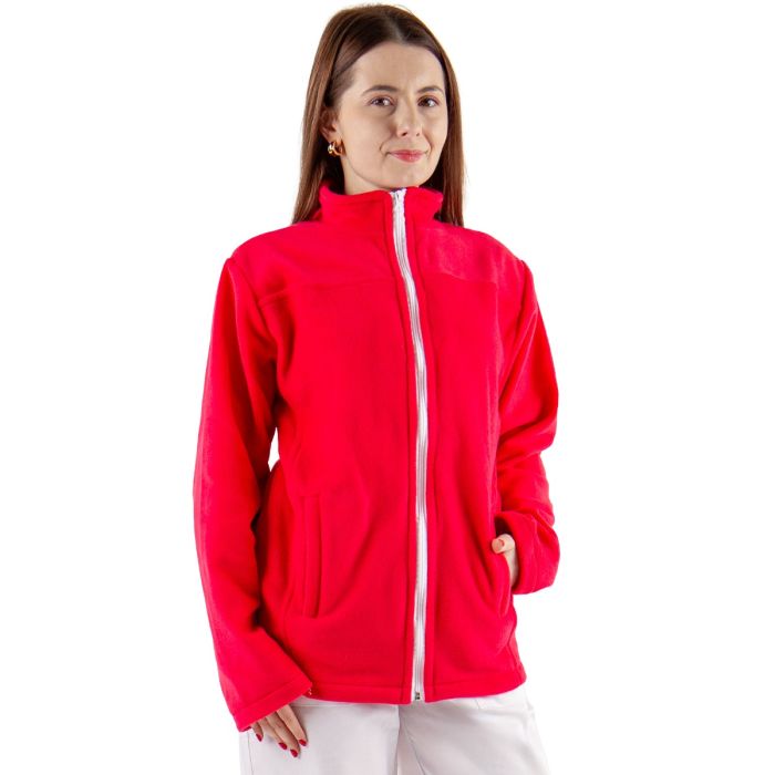 Jacheta medicala polar JOE, unisex, rosu corai