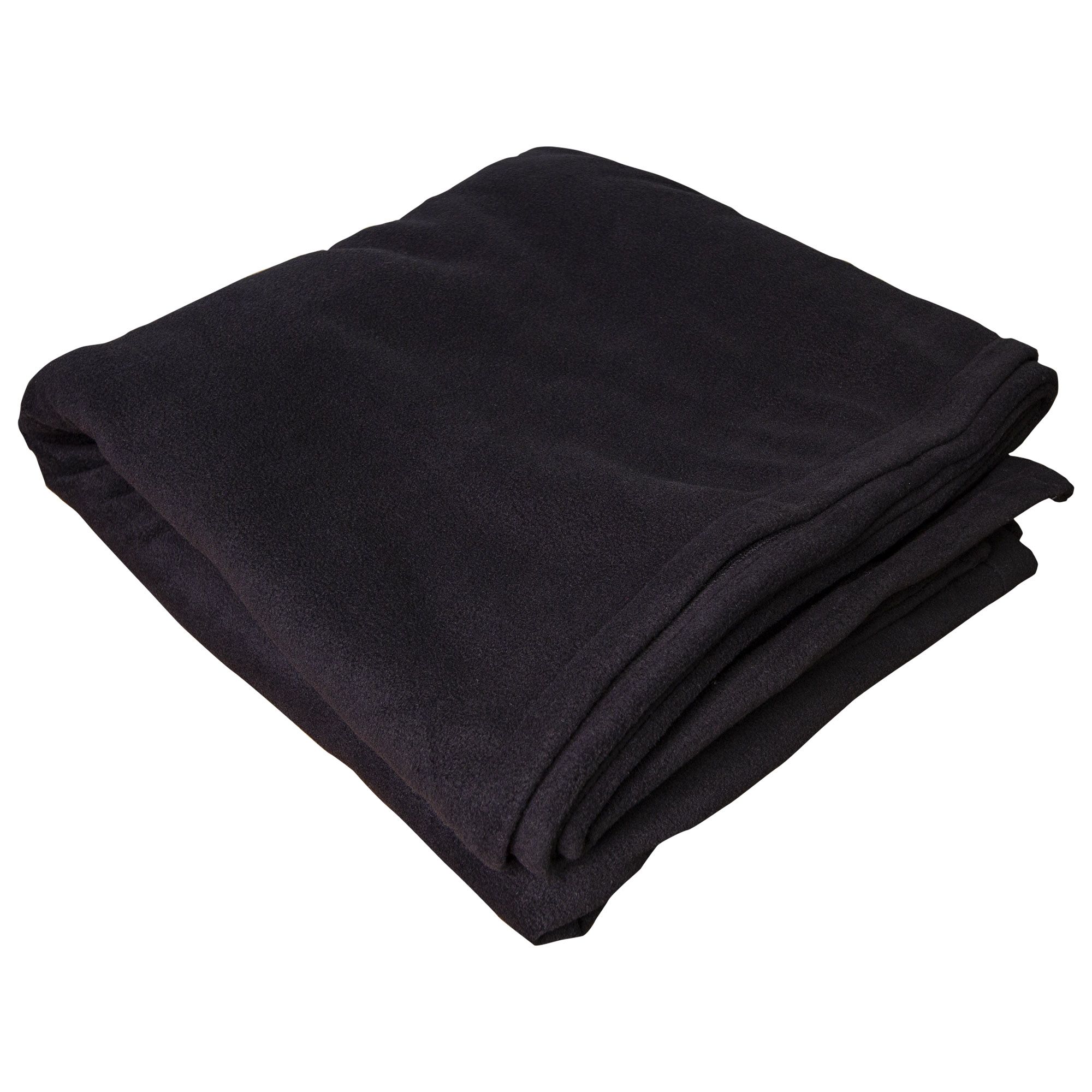 Patura pufoasa polar fleece, PRIMA, 150x200cm, neagra
