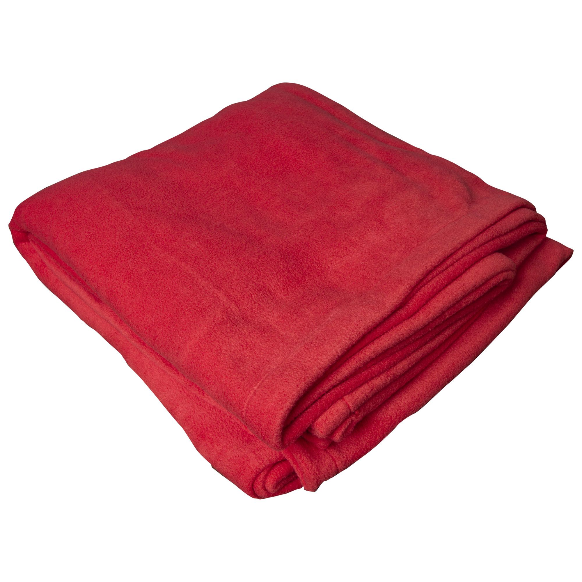 Patura pufoasa polar fleece, PRIMA, 150x200cm, rosu corai