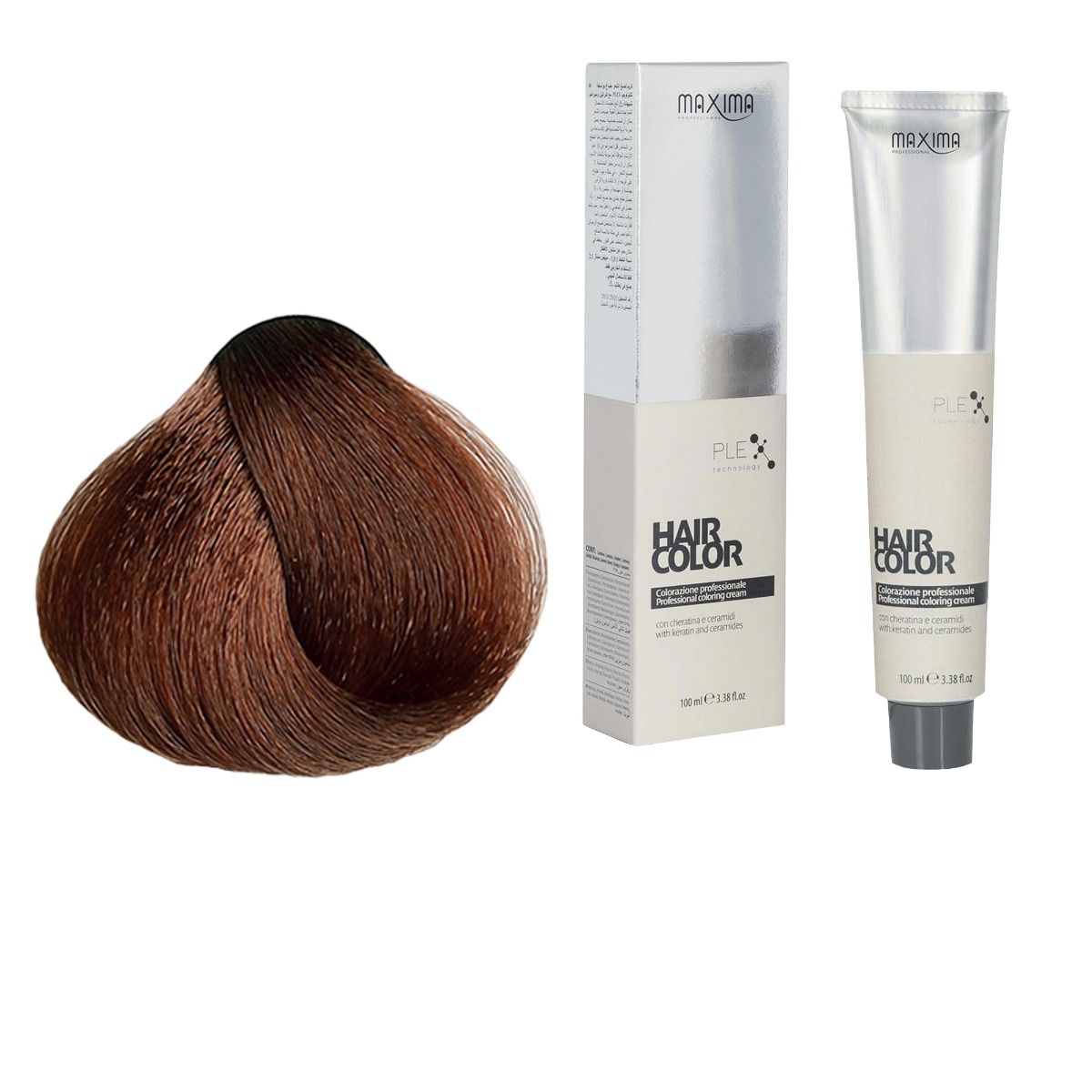 Vopsea profesionala de par, 6.4 Blond aramiu inchis, MAXIMA, 100ml