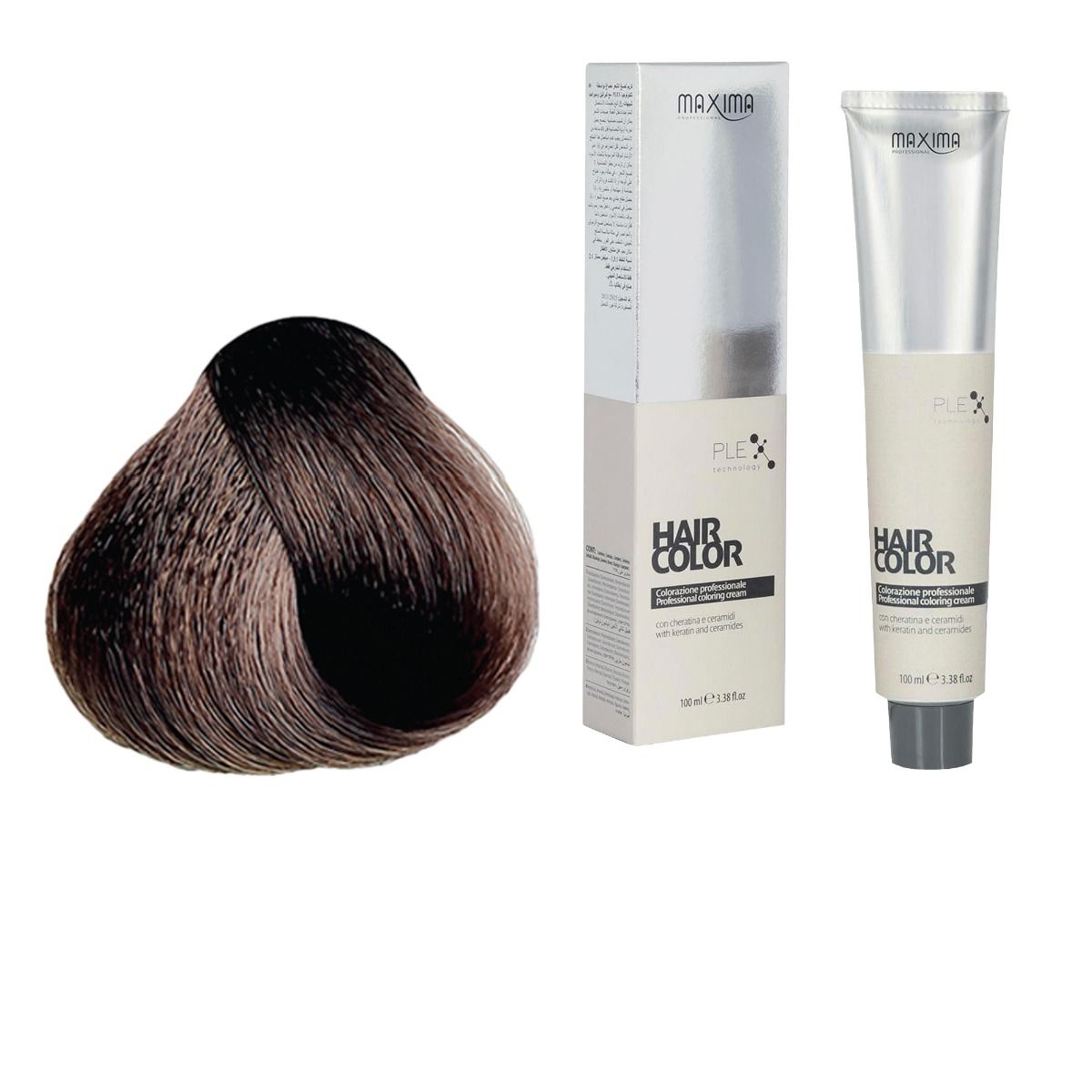 Vopsea profesionala de par, 6.7 Blond nisipiu inchis, MAXIMA, 100ml