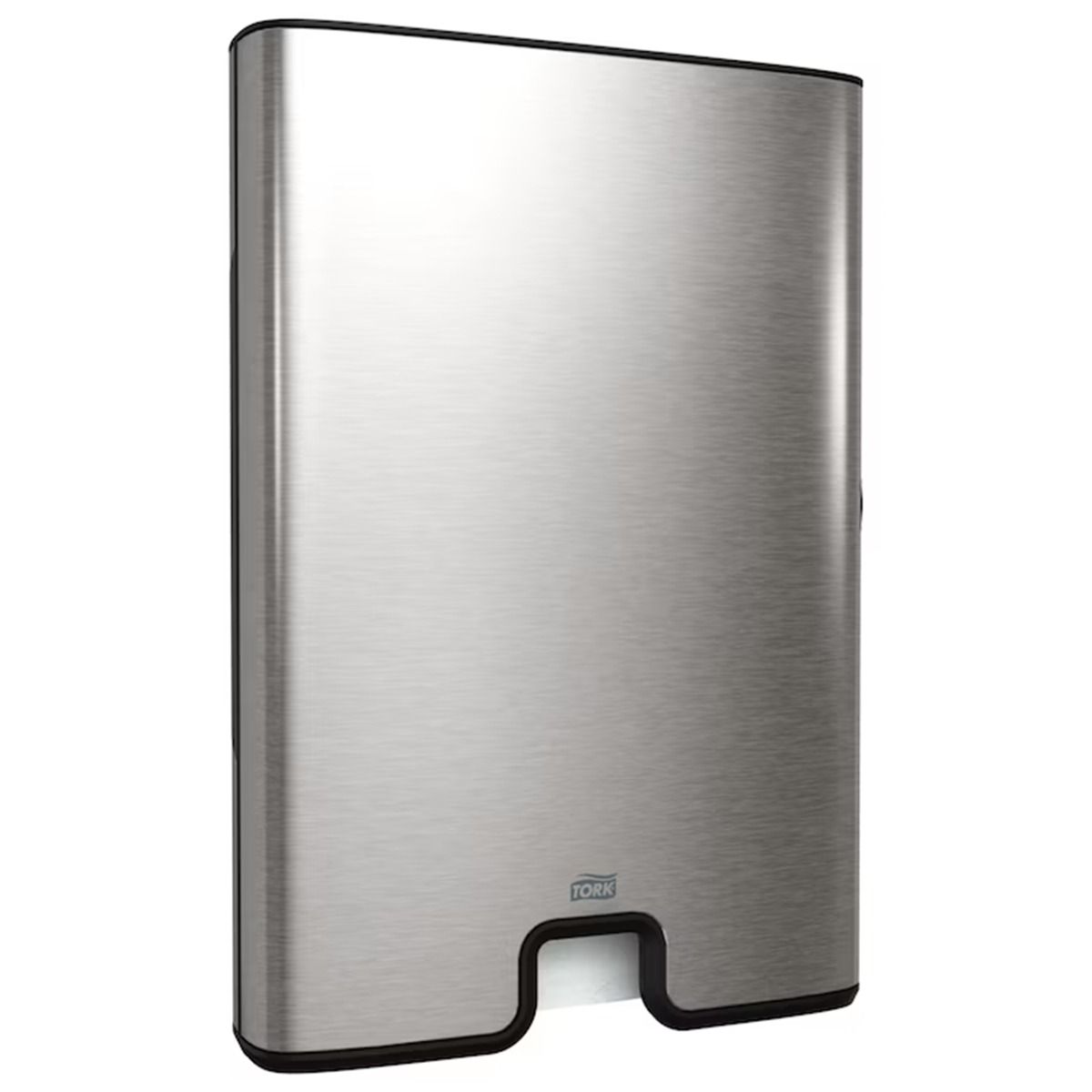 Dispenser prosoape pliate hartie Z/M, din inox, Tork, design slim, blocabil, anti-amprenta