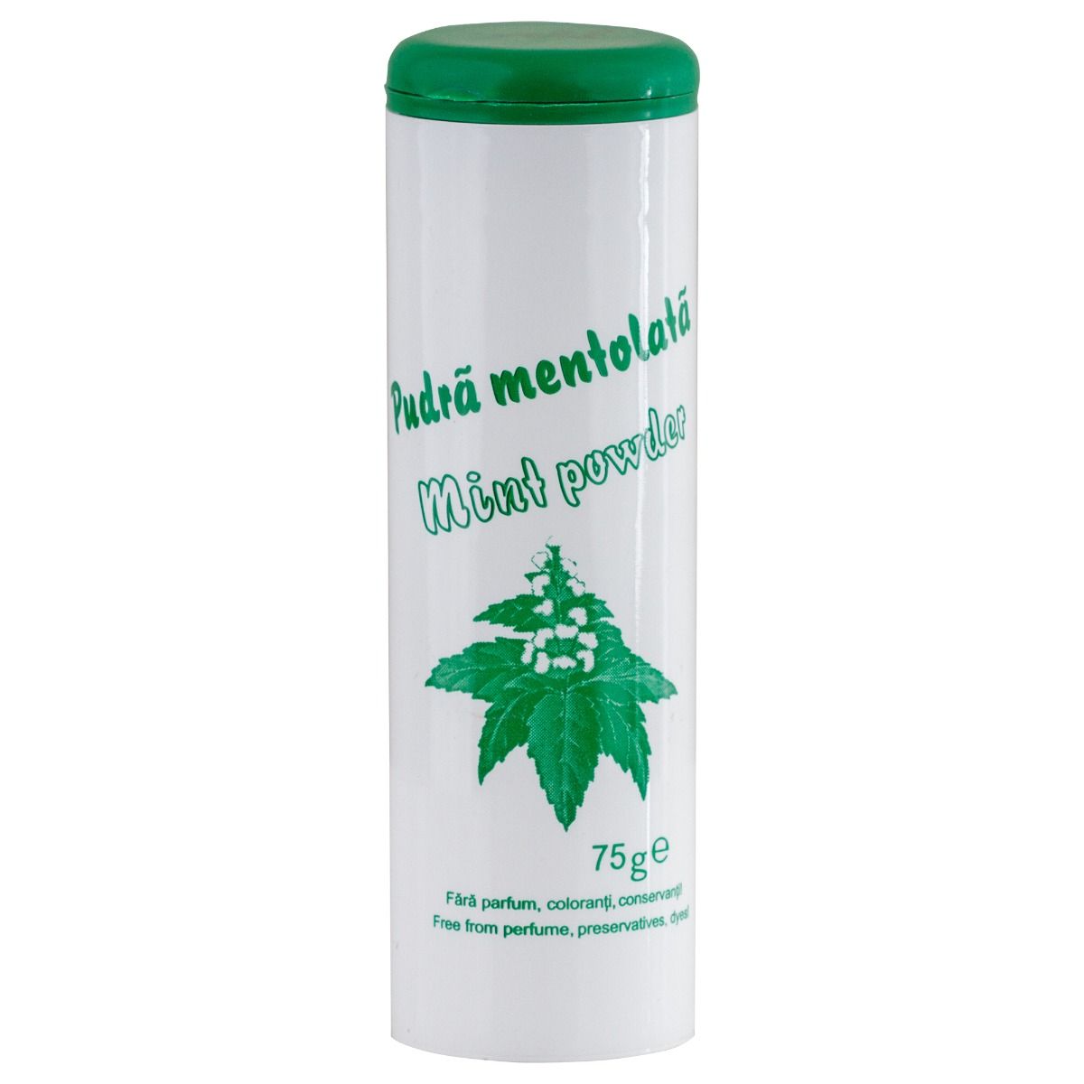 Pudra mentolata racoritoare 75g - pentru zone iritabile, cu efect calmant si antimicrobian, absorbtie rapida