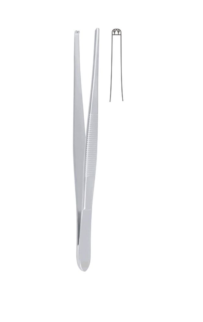 Pensa chirurgicala Tissue, 2:3 cu dinti, 14 cm, din otel inoxidabil