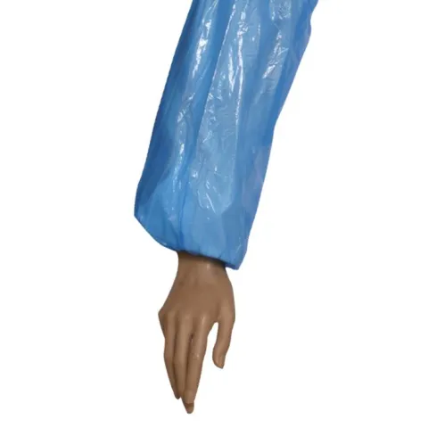 Cotiere de unica folosinta, albastre, din CPE, 40cm, 100 bucati