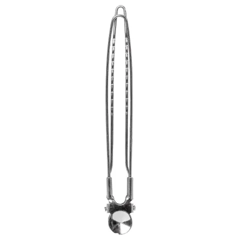 Clame de par din sarma, de otel, 120 mm, argintii, pentru coafuri profesionale, 12 bucati