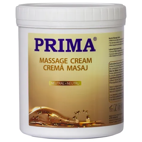 PRIMA Crema de masaj pentru corp, NEUTRAL pentru sedinte lungi si piele sensibila, 1 litru